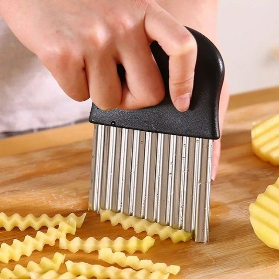 Coupe frite manuel tranche batonnets stries