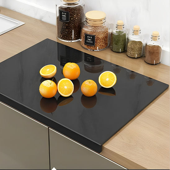 Planche a decouper acrylique noir oranges