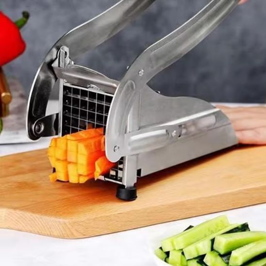 coupe frite professionnel acier carottes