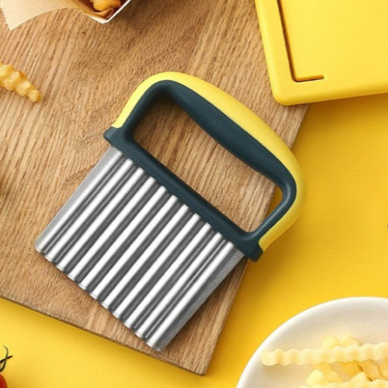 coupe frites manuel jaune et noir