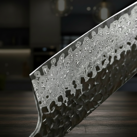 couteau de cuisine japonais style damas zoom