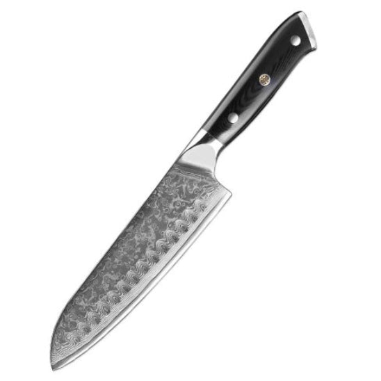 couteau de cuisine santoku damas