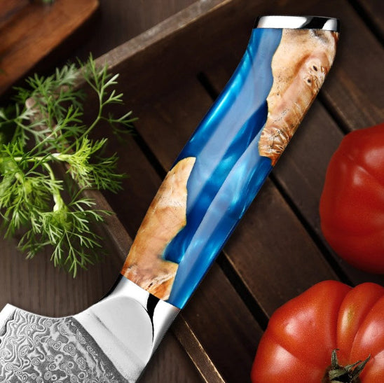 couteau santoku manche sable eau