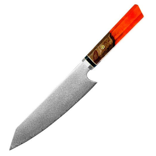 couteau santoku rouge