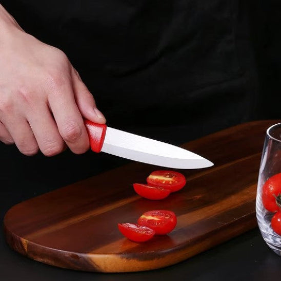 couteaux céramique tranche tomate cerise