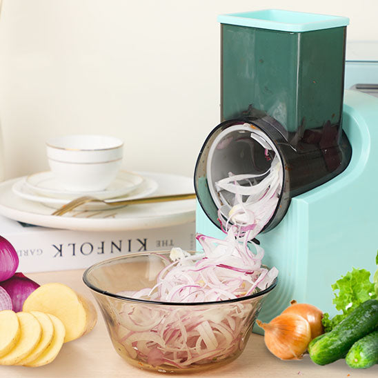 mandoline cuisine coupe en lamelle oignon