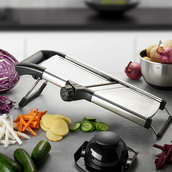 mandoline professionnelle avec protege doigt