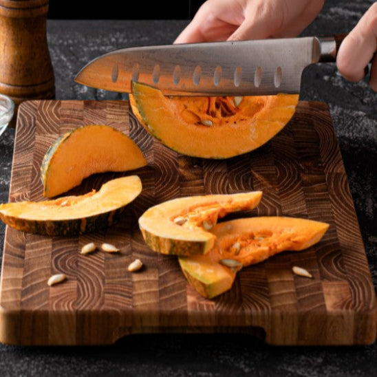 planche à découper bois massif avec melon