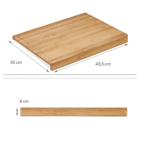planche à découper en bois 43 cm x 35 cm
