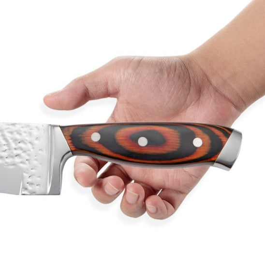 set de couteaux de cuisine manche bois acacia