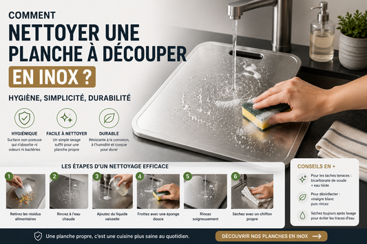 Comment nettoyer une planche à découper en inox ?