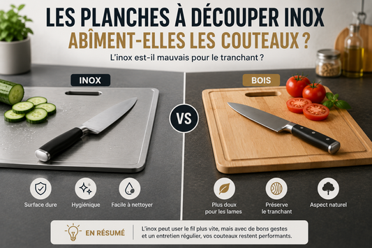 Les planches à découper inox abîment-elles les couteaux ?