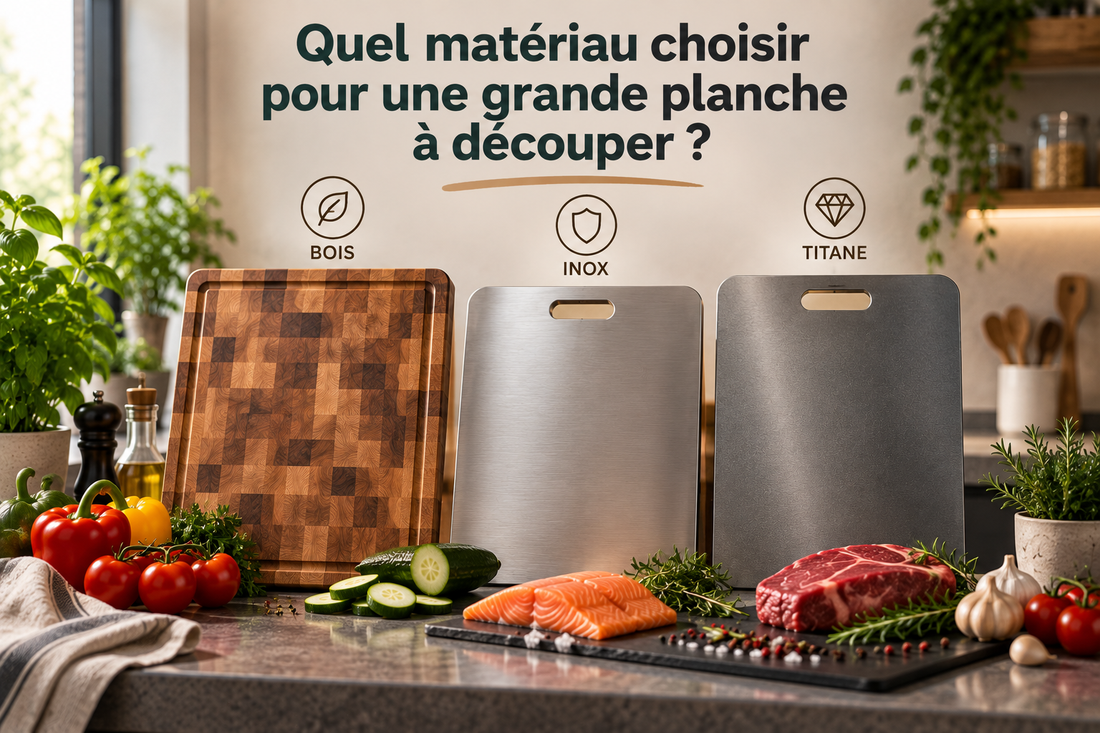 Quel matériau choisir pour une grande planche à découper ?