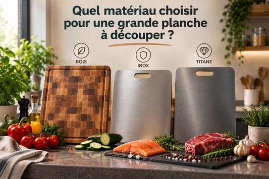 Quel matériau choisir pour une grande planche à découper ?