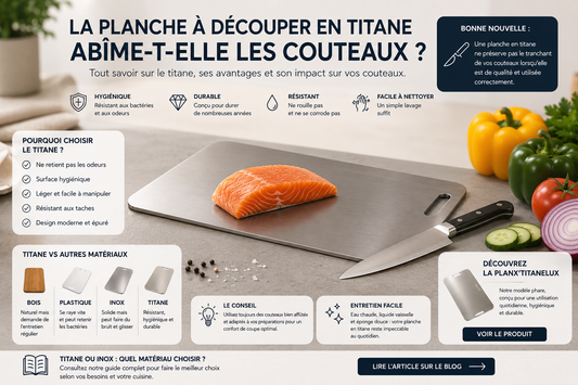 La planche à découper en titane abîme-t-elle les couteaux ?