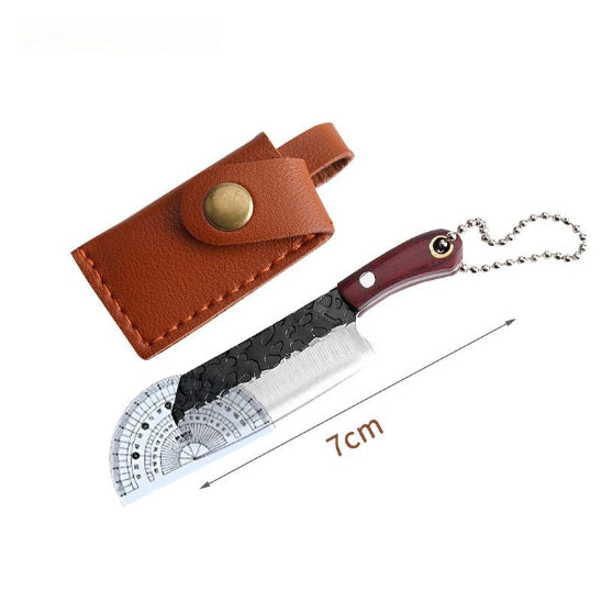 Couteau de cuisine miniature rouge 7cm