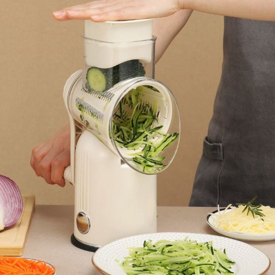Mandoline cuisine rotative 5 lames