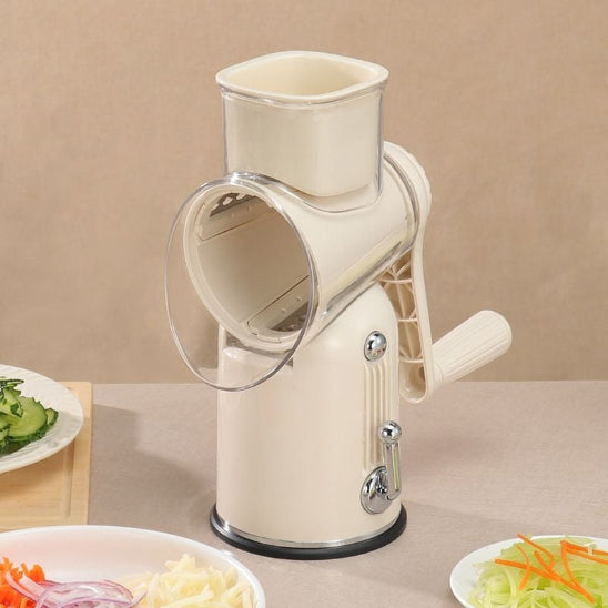Mandoline cuisine rotative beige