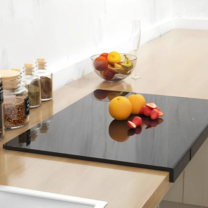 Planche a decouper acrylique noir fruits