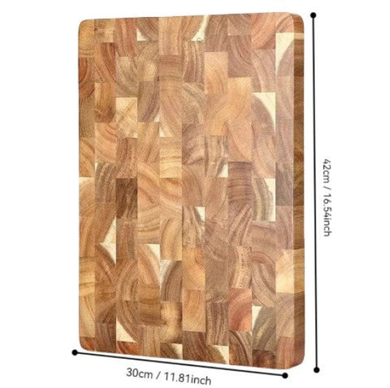 Planche à découper bois avec beaux rectangles