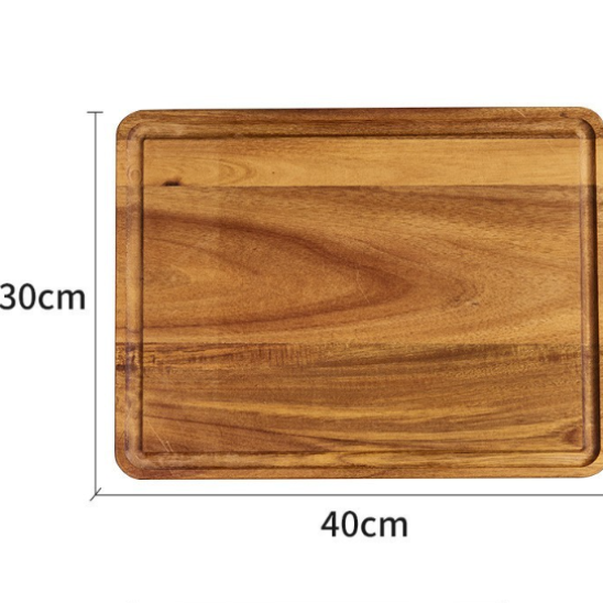 Planche à découper bois en acacia avec rainure xxl