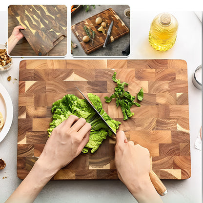 Planche à découper bois salade