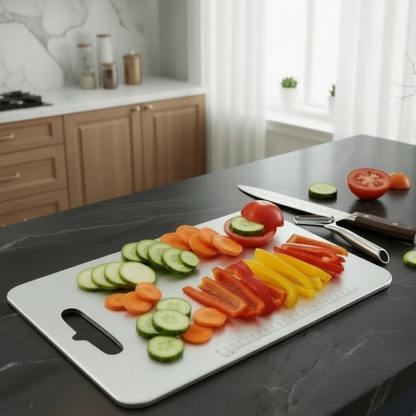 Planche à découper- en titane presentoir legumes 