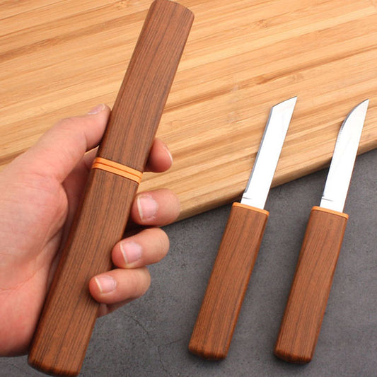 Set couteaux de cuisine marron