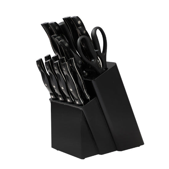 Set de couteaux de cuisine complet noir
