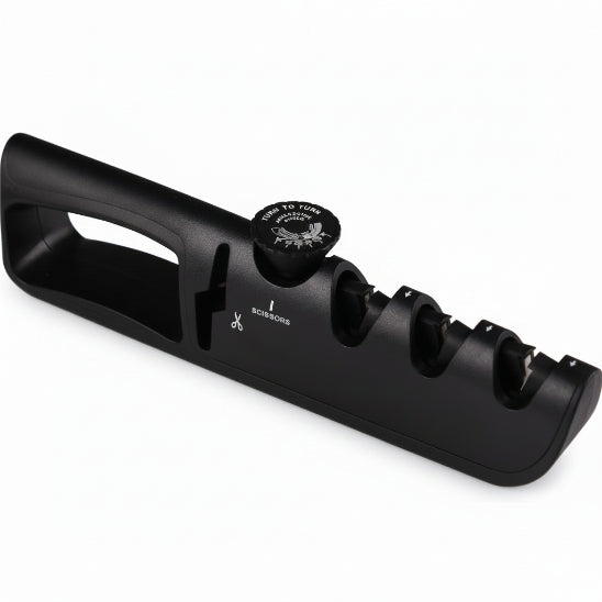 affuteur couteau noir et gris