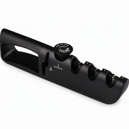 affuteur couteau noir et gris