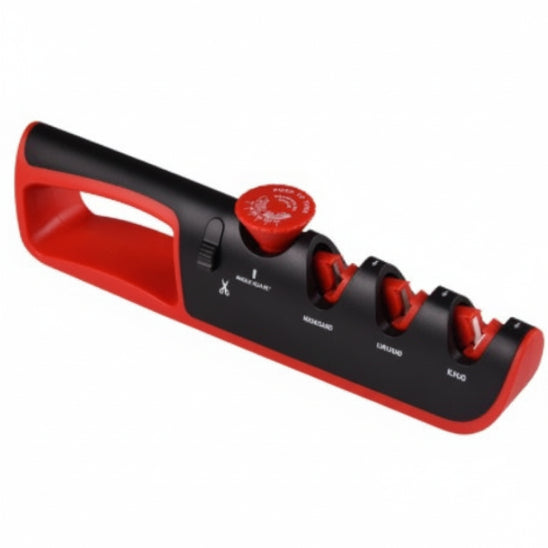 affuteur couteau rouge et noir