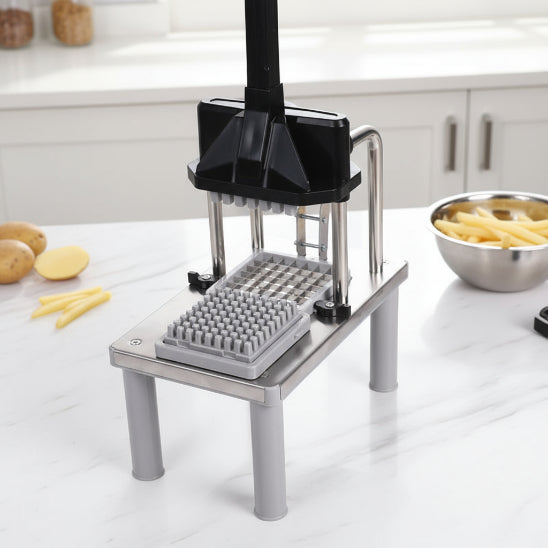 coupe frite manuel avec grille en acier inox