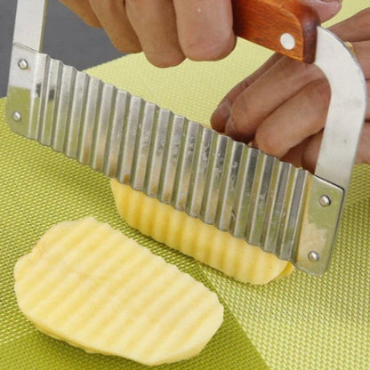 coupe frite manuel découpe ondulée