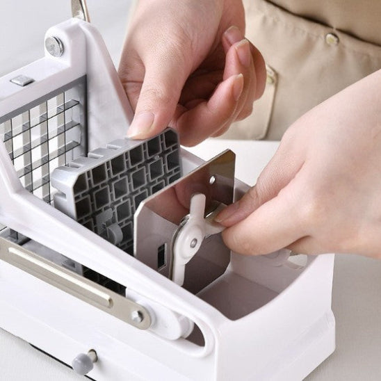 coupe frite manuel gris avec ventouse