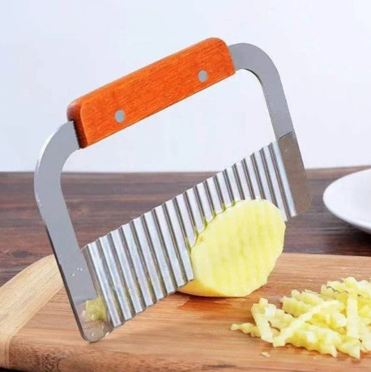 coupe frite manuel manche bois