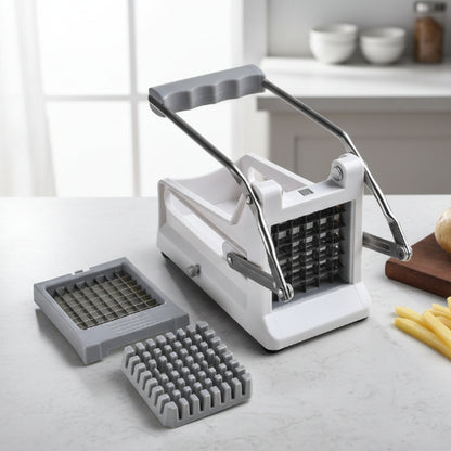 coupe frite manuel très solide gris