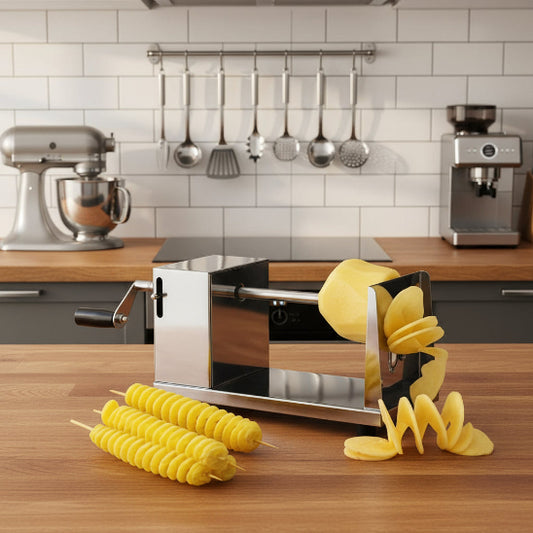 coupe frite spirale découpe
