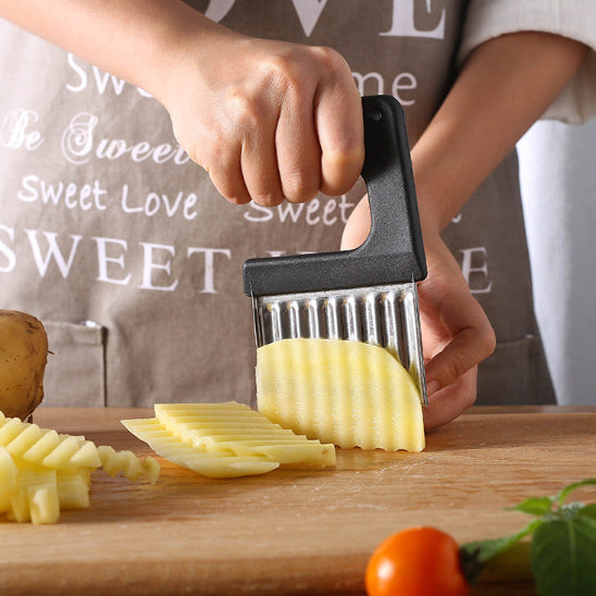 coupe frites manuel chips ondulées