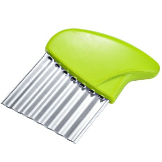 coupe frites ondulées vert