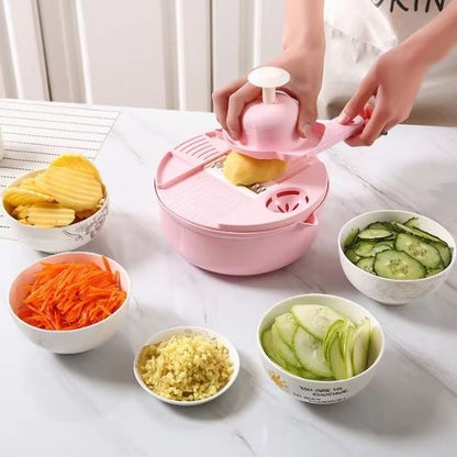 coupe legumes 12en1 rose multi legumes