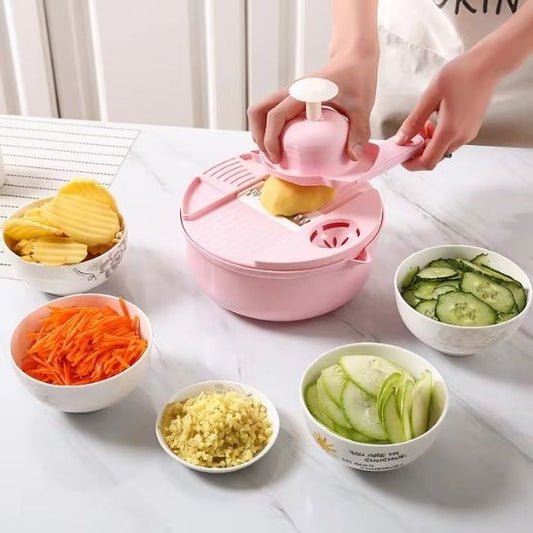 coupe legumes 12en1 rose multi legumes
