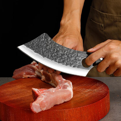 couperet découpe viande billot 