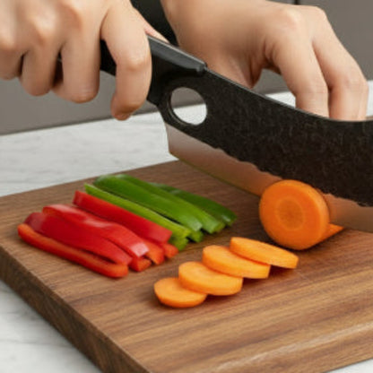 couperet tranchant carottes poivrons