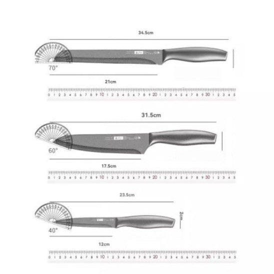 couteau céramique gris foncé