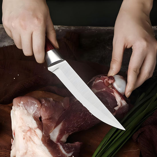 couteau de boucher lame en acier