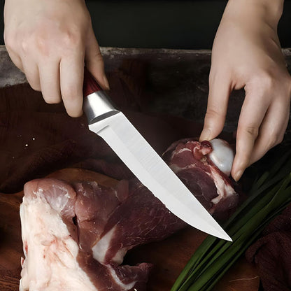 couteau de boucher lame en acier