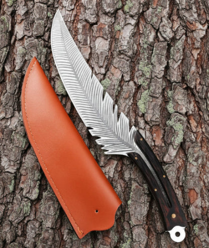 couteau de chef chefsteel étuis cuir sur tronc