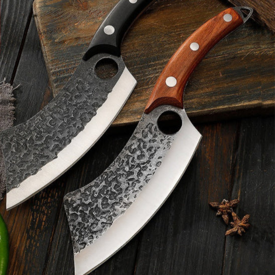 couteau de cuisine couperet bois noir