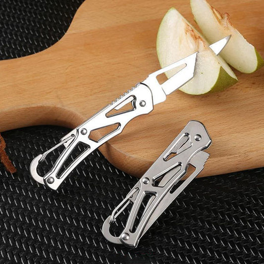 couteau de cuisine de poche tranche une pomme